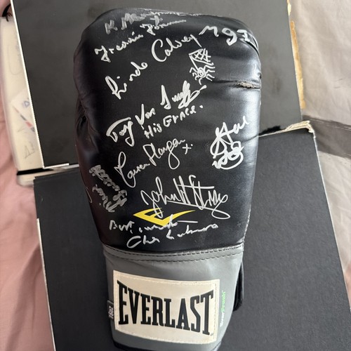 Gangster signed boxing glove