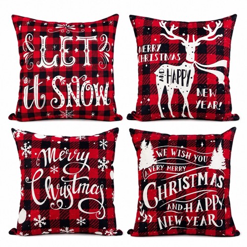 Christmas cushions covers - covers, set
