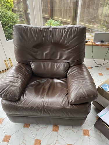 Natuzzi brown leather - natuzzi,