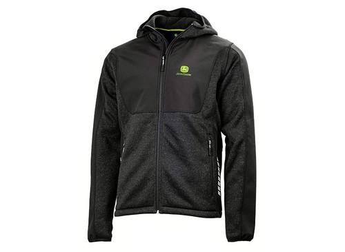 John deere black work fleece - black,