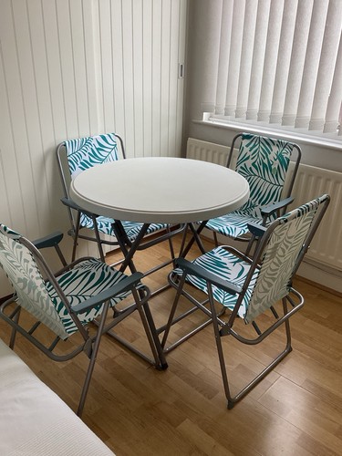 White garden circular - circular, table