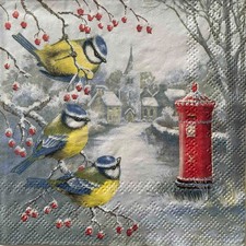 2 x cocktail paper napkins for