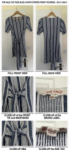 Fatface blue and white striped - fatface,