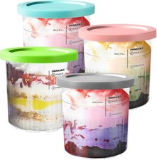 Ice Cream Pint Clear Tubs /