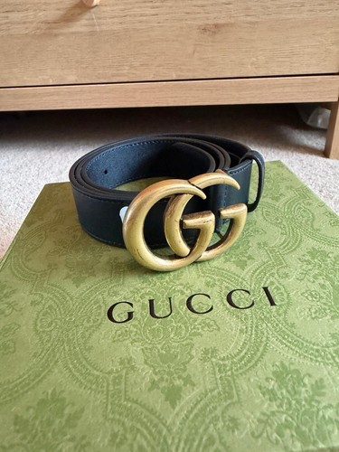 Gucci double black leather - double, g
