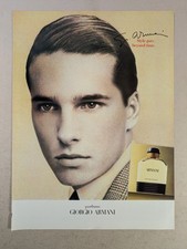 Giorgio Armani Aftershave Original 1987 Paper Magazine Advert