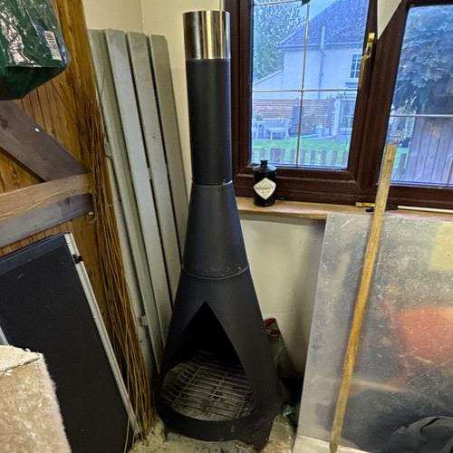 Black metal wood burning - black, wood-burning
