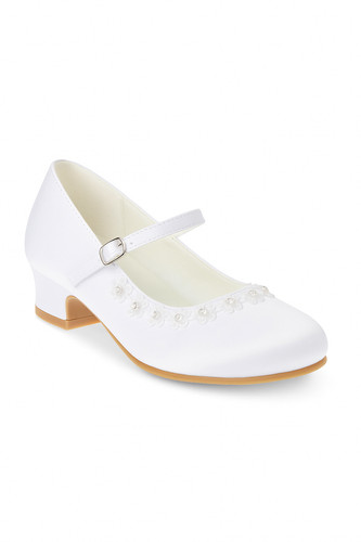 Girls white floral lace - floral,