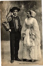 Old postcard married approx