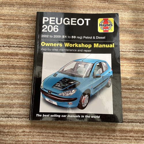 Haynes manual peugeot - manual, 206
