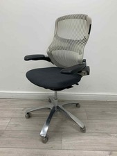 Walter Knoll Generation Ergonomic Chair, Adjustable, White / Grey, Chrome Swi...