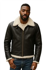 Men's Brown Pilot B3 Shearling