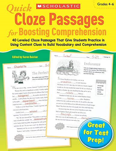 Quick cloze passages for - quick,