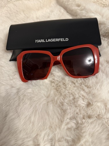 Karl lagerfeld red sunglasses - karl,