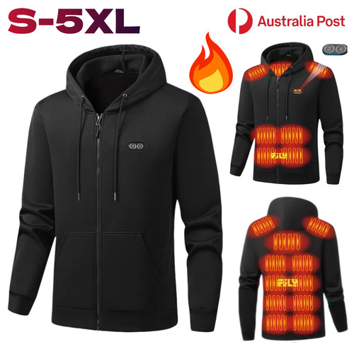 Electric heated jacket hooded - heated,