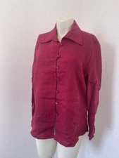 Linen Fuchsia Blouse Floral
