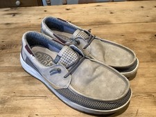 Hey Dude Shoes Welsh Grip Mix Sand Grey Mens Loafers Wally Soxs Uk10 Eu44