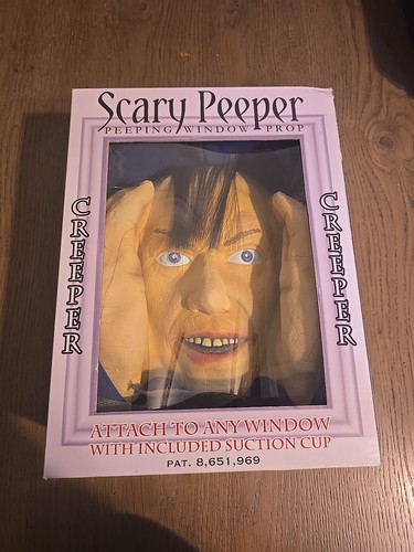 Scary peeper peeping window - peeper,