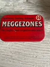 Vintage Meggezones tin old