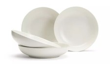4 Piece Pasta Bowl Set Large Salad Dessert Serving Bowl Stoneware Matte Glazed