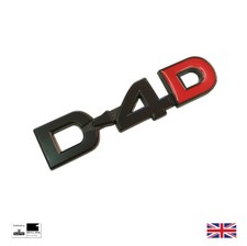 Matt Black D4D Boot Badge For