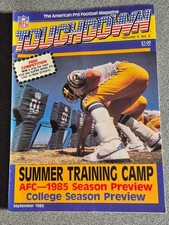 AMERICAN FOOTBALL MAGAZINE ** TOUCHDOWN ** VOL 3 NO 6 ** NFL UK 1985