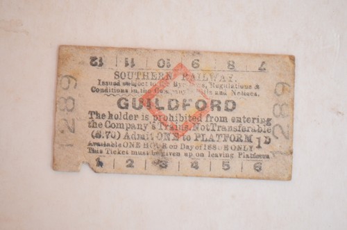 Railway platform ticket - platform,