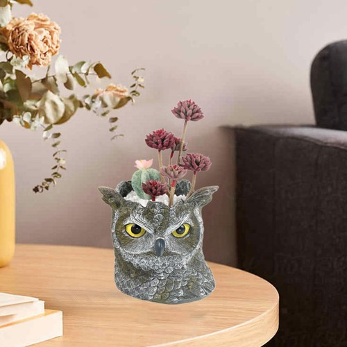 Owl statue planter plant - planter, pot