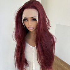 Lace Front Wigs Wine red Heat