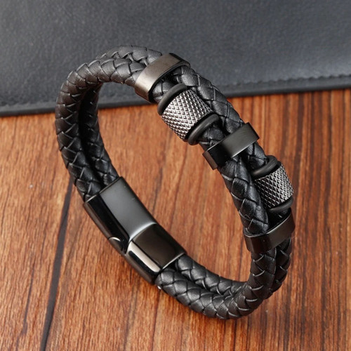 Men braided leather - men's,
