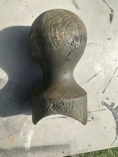 1 VINTAGE ANTIQUE RUSTIC WOOD  BALL ACORN FINIAL ORNAMENT BANNISTER