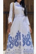 ZARA WOMAN WHITE EMBROIDERED