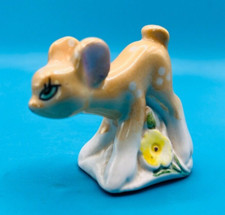 Vintage / Retro / Kitsch Porcelain Fawn / Baby Deer Lustre Figure made in Japan