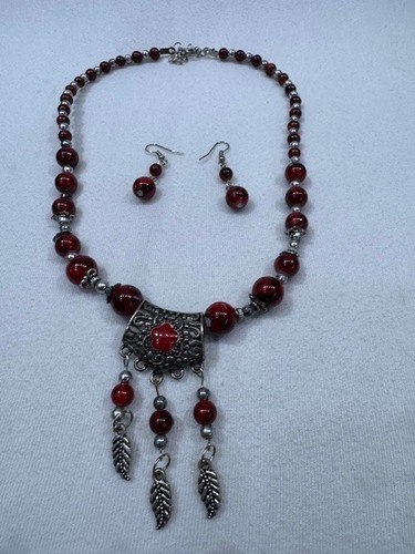 Tibetan jewelry set featuring