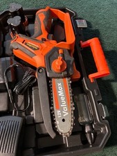 ValueMax 4" Mini Chainsaw,One-Handed 12V Small Garden Saw Portable,2 Batteries