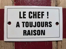 Chef toujours raison - a,