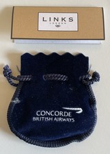 British Airways Concorde Silver Keyring Links of London