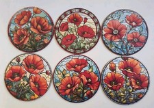 Poppy Coffee Tea Drinks Mats
