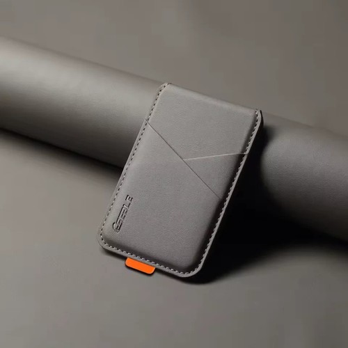 Magnetic leather card holder - card,