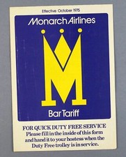 MONARCH AIRLINES VINTAGE
