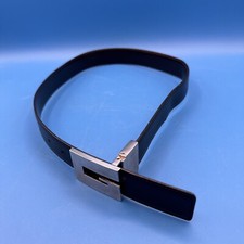 Cucci Black Leather Belt Made