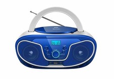 Roxel RCD-S70BT Boombox CD Player with BT, Remote Control, Radio, Blue