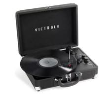 Victrola Journey+ Portable Record Player Turntable w/ Bluetooth VSC-400SB-BLK