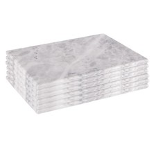 6x Rectangle Marble Placemats