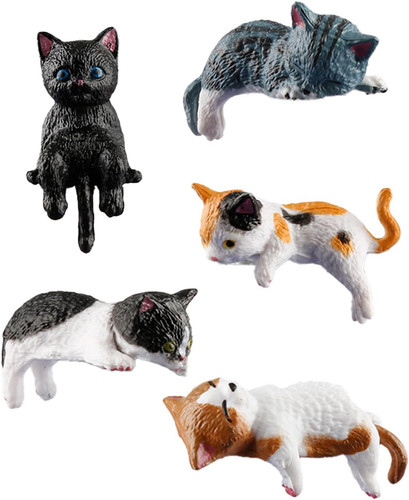 5pcs mini cat figurine cute - 5pcs, figurine,cute