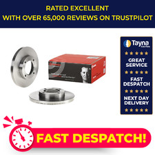 2x Brake Discs Pair Solid fits