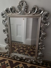 Large Silver Leaf Ornate