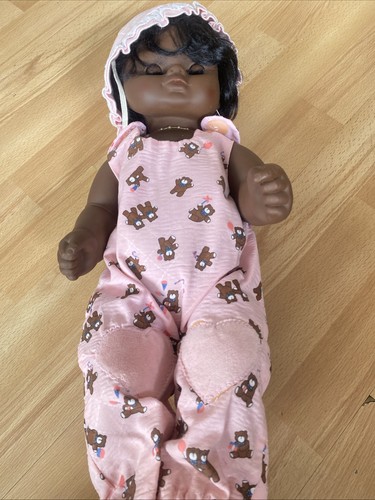 Vintage baby black doll - baby,