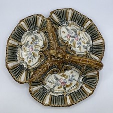 Vintage Majolica Style Divided