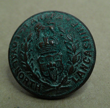 WW1 Loyal North Lancashire Regiment Officers Button 26 mm gaunt London